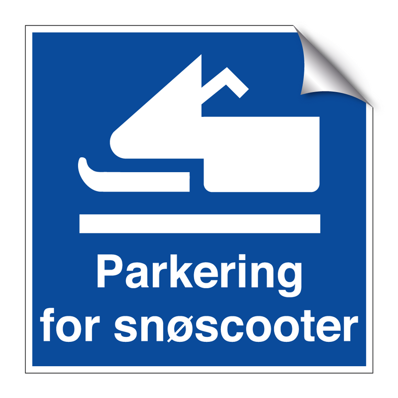 Parkering for snøscooter & Parkering for snøscooter & Parkering for snøscooter
