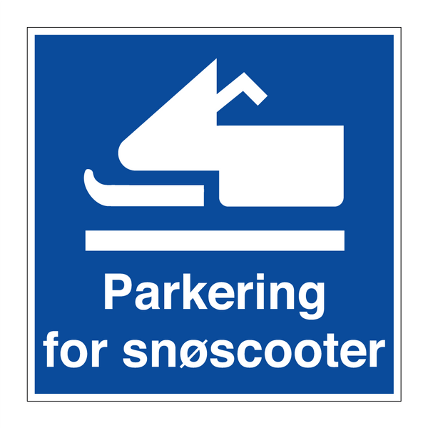 Parkering for snøscooter & Parkering for snøscooter & Parkering for snøscooter