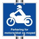 Parkering for motorsykkel og moped & Parkering for motorsykkel og moped