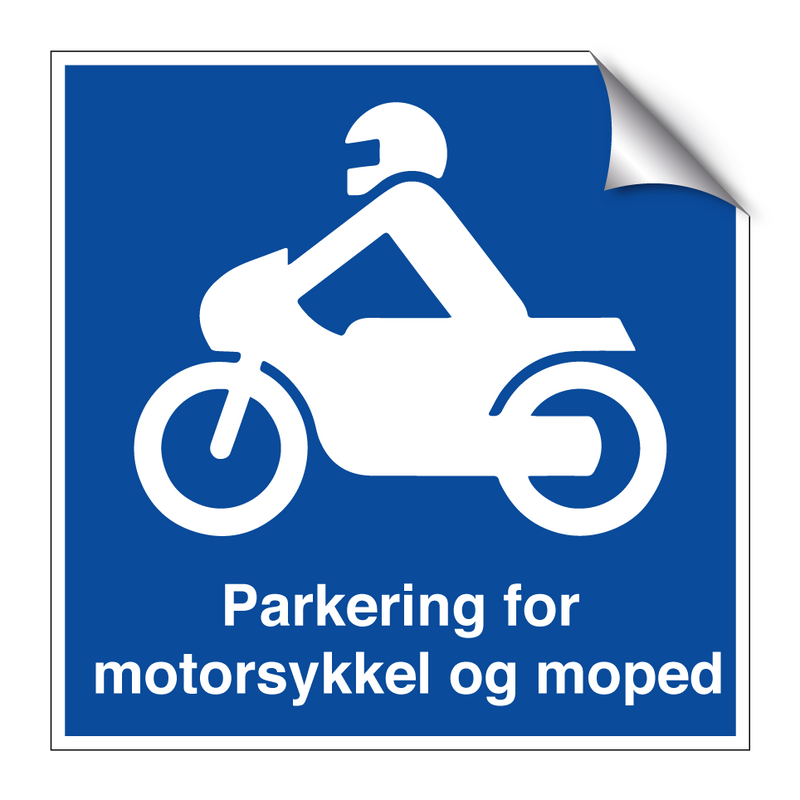 Parkering for motorsykkel og moped & Parkering for motorsykkel og moped