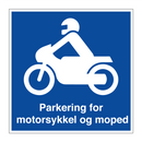 Parkering for motorsykkel og moped & Parkering for motorsykkel og moped