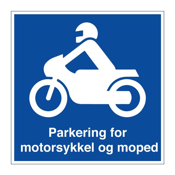 Parkering for motorsykkel og moped & Parkering for motorsykkel og moped