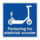 Parkering for elektrisk scooter & Parkering for elektrisk scooter & Parkering for elektrisk scooter