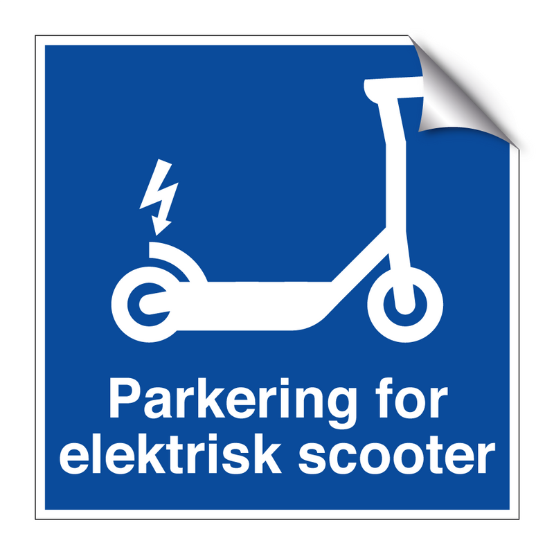 Parkering for elektrisk scooter & Parkering for elektrisk scooter & Parkering for elektrisk scooter