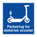 Parkering for elektrisk scooter & Parkering for elektrisk scooter & Parkering for elektrisk scooter