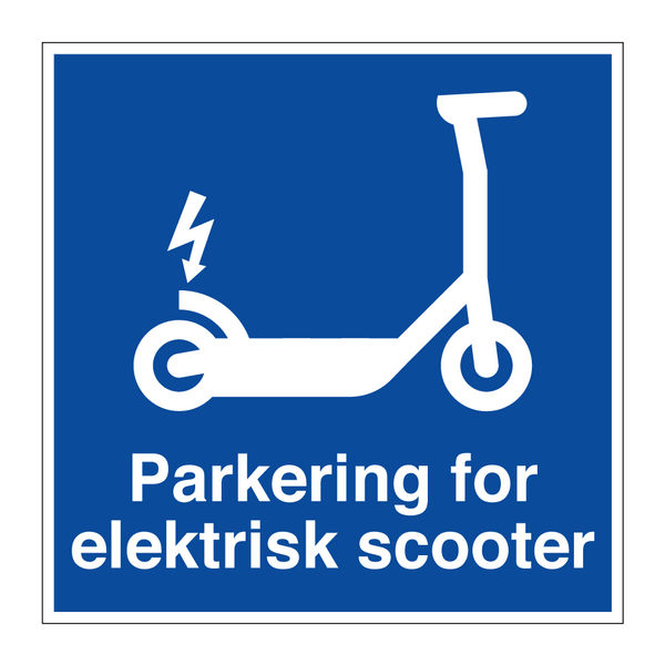 Parkering for elektrisk scooter & Parkering for elektrisk scooter & Parkering for elektrisk scooter