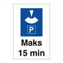 Maks 15 min & Maks 15 min & Maks 15 min & Maks 15 min & Maks 15 min & Maks 15 min & Maks 15 min
