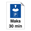 Maks 30 min & Maks 30 min & Maks 30 min & Maks 30 min & Maks 30 min & Maks 30 min & Maks 30 min