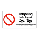 Utkjøring hele døgnet & Utkjøring hele døgnet & Utkjøring hele døgnet