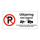 Utkjøring hele døgnet & Utkjøring hele døgnet & Utkjøring hele døgnet
