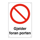 Gjelder foran porten & Gjelder foran porten & Gjelder foran porten & Gjelder foran porten