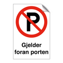 Gjelder foran porten & Gjelder foran porten & Gjelder foran porten & Gjelder foran porten