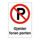 Gjelder foran porten & Gjelder foran porten & Gjelder foran porten & Gjelder foran porten