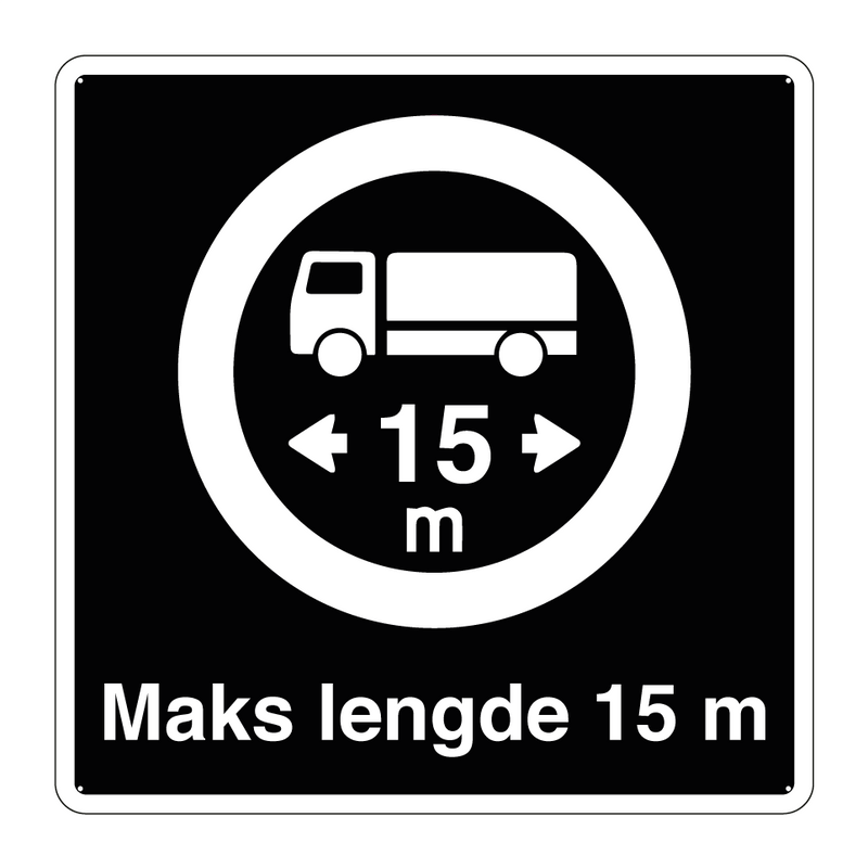 Maks lengde 15 m & Maks lengde 15 m