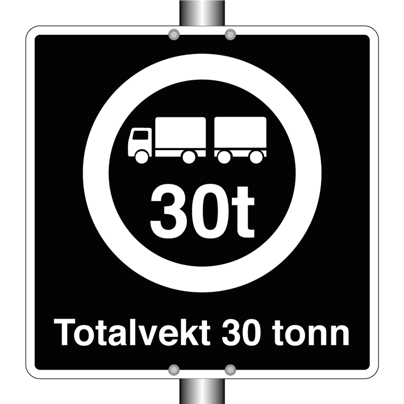 Totalvekt 30 tonn