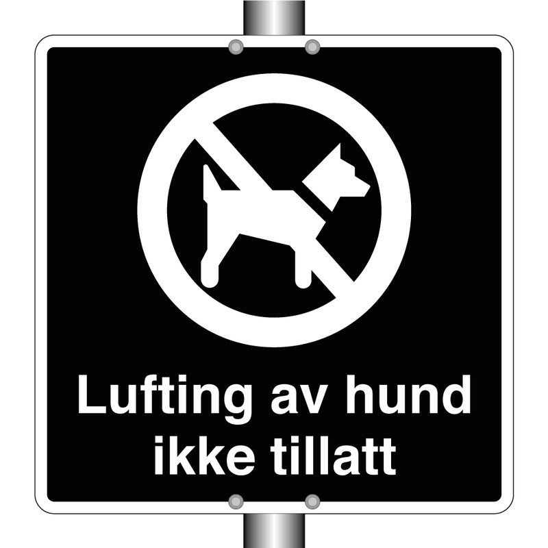 Lufting av hund ikke tillatt