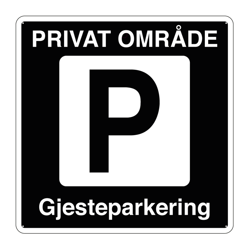 Privat område Gjesteparkering & Privat område Gjesteparkering