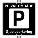 Privat område Gjesteparkering