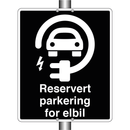 Reserverat parkering for elbil