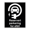 Reserverat parkering for elbil