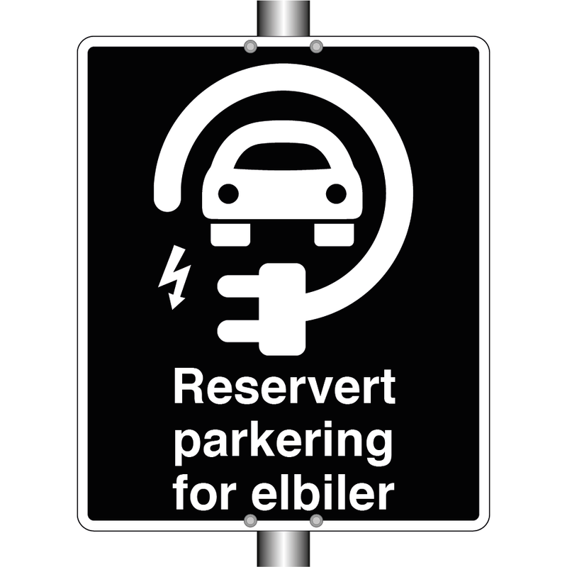 Reserverat parkering for elbiler & Reserverat parkering for elbiler