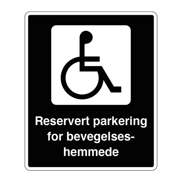 Reserverat parkering for bevegelseshemmede