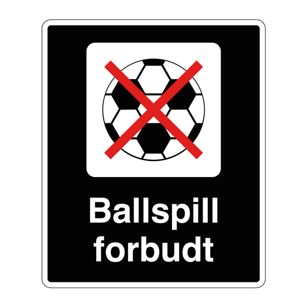 Ballspill forbudt