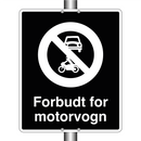 Forbudt for motorvogn