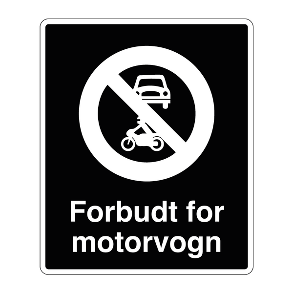Forbudt for motorvogn