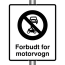 Forbudt for motorvogn