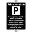 Parkering er kun tillatt for festere av området
