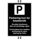 Parkering kun tillatt for besøkende