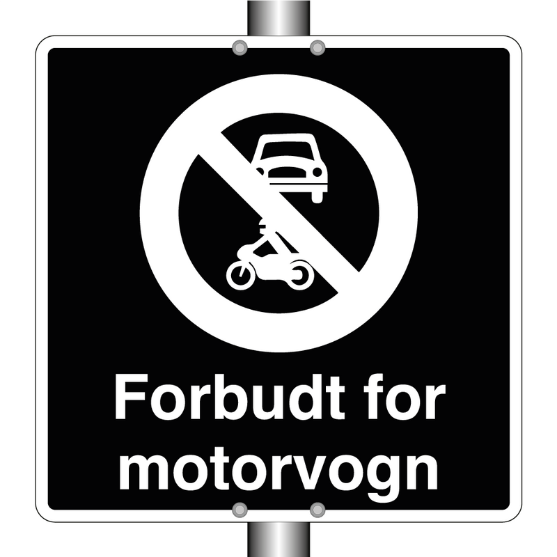 Forbudt for motorvogn
