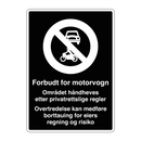 Forbudt for motorvogn