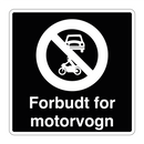Forbudt for motorvogn