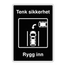 Tenk sikkerhet Rygg inn