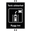 Tenk sikkerhet Rygg inn