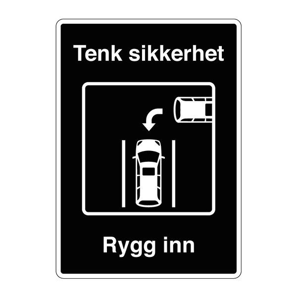 Tenk sikkerhet Rygg inn