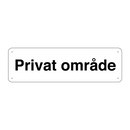 Privat område