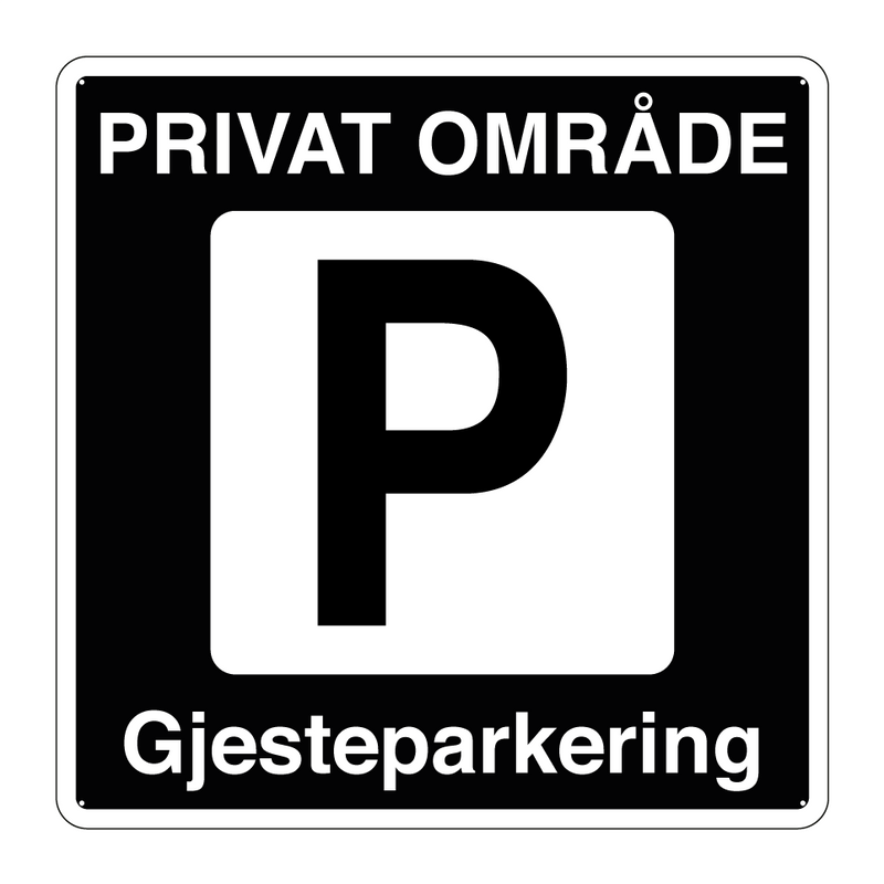 Privat område Gjesteparkering & Privat område Gjesteparkering