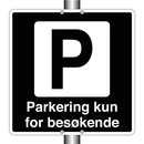 Parkering kun for besøkende