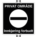 Privat område Innkjøring forbudt