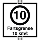 Fartsgrense 10 km/t