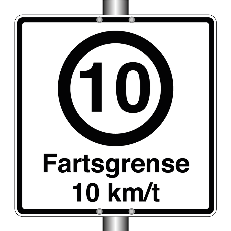 Fartsgrense 10 km/t & Fartsgrense 10 km/t