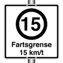 Fartsgrense 15 km/t