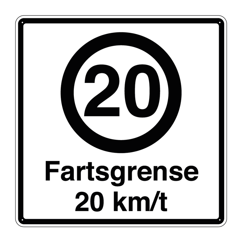 Fartsgrense 20 km/t & Fartsgrense 20 km/t