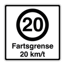 Fartsgrense 20 km/t