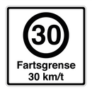 Fartsgrense 30 km/t