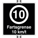 Fartsgrense 10 km/t