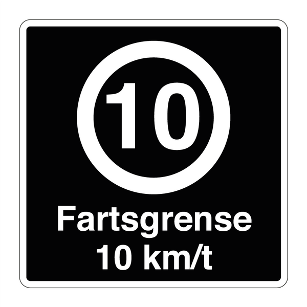 Fartsgrense 10 km/t & Fartsgrense 10 km/t & Fartsgrense 10 km/t